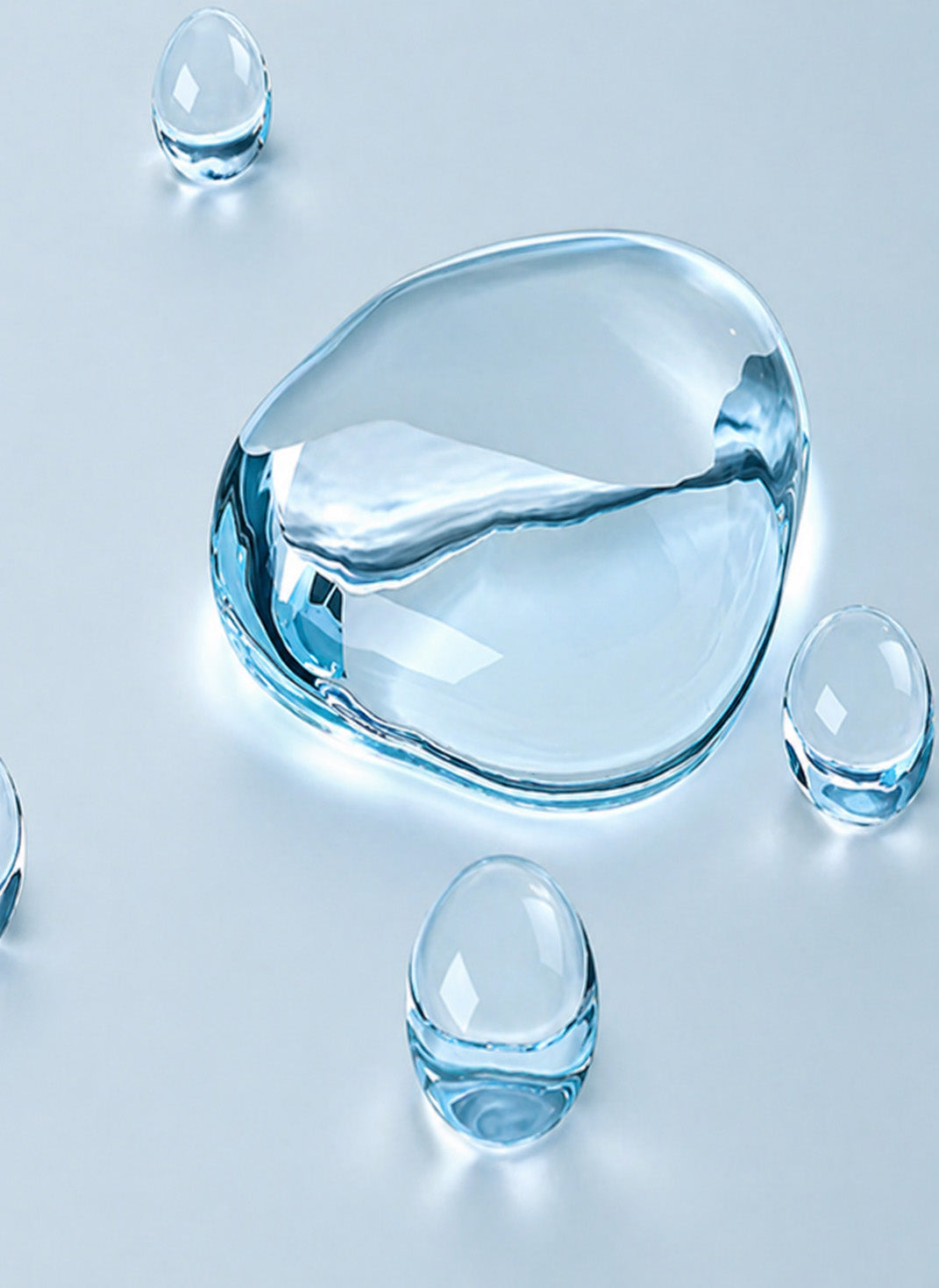 Productos de skincare natural URANG en composición minimalista